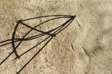 Earth arka plan metal soyut gölgeler ile sopa