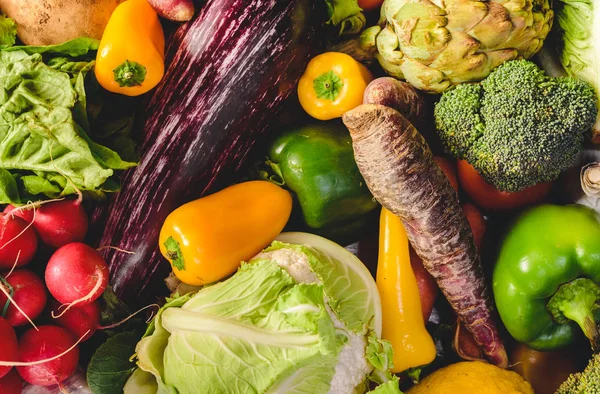 Variedad Verduras Frescas Para Dieta Desintoxicación — Foto de Stock