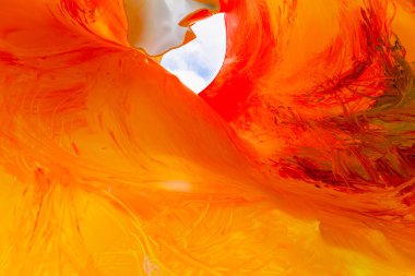 Arka plan ve el sanatları okulu doku olarak kullanmak üzere rasgele renkler fırça darbeleri detay.