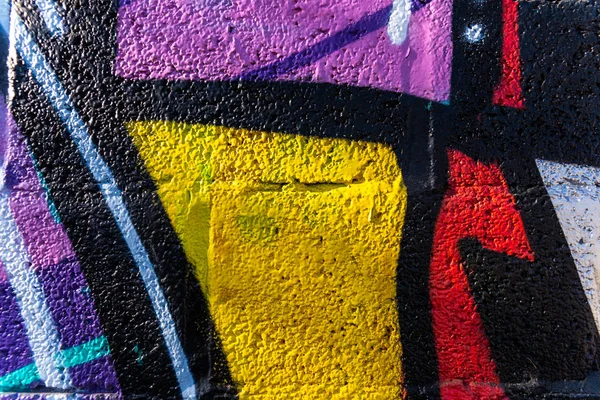 Fond avec texture murale peinte avec des couleurs vives et funn — Photo