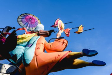 Valencia, Ispanya-Mart 16, 2019: bazı Fallas gün Monu detay