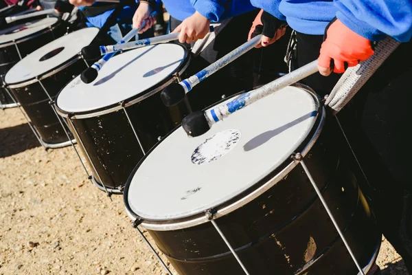 Detail of bass sound drums.