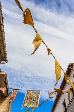 Valencia, Ispanya-27 Ocak 2019: Ortaçağ afiş bahis asılı