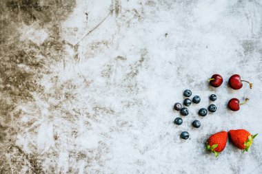 Sağlıklı gıda için negatif alan bir sürü temiz arka plan, 