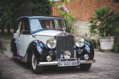 Valencia, Ispanya-Temmuz 21, 2012: Rolls Royce, lüks bir araba rente