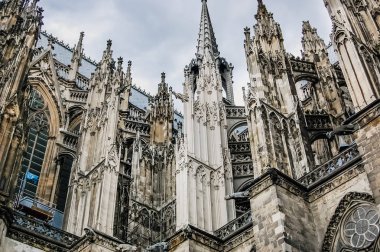 Köln, Almanya - 6 Haziran 2019: T mimarisinin detayı