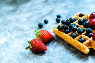 Sağlıklı gıda ve antiok için negatif alan ile temiz arka plan