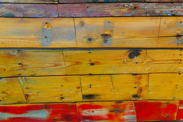 Ζωγραφισμένα ξύλινες σανίδες από διάφορα χρώματα ηλικίας, φυσική υφή BA — Φωτογραφία Αρχείου