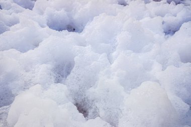 Sabun köpük kabarcıkları ile dolu.