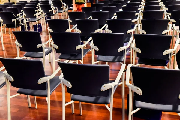 Row Empty Chairs University Class — Stockfoto