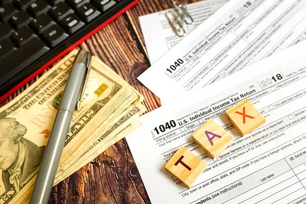 Hari pembayaran pajak di Amerika . — Stok Foto