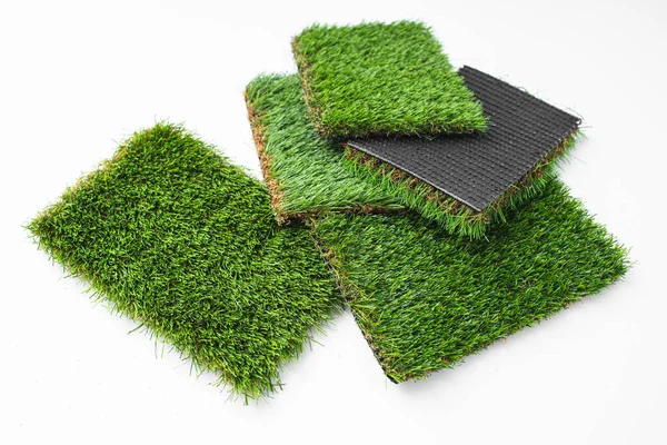 Detail Types Artificial Grass Sample Book — Stock Photo, Image