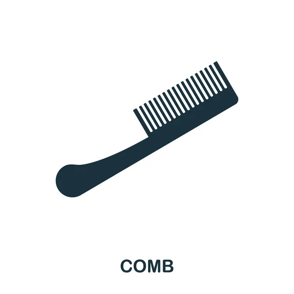 Comb icon. Flat style icon design. UI. Illustration of comb icon. Pictogram isolated on white. Ready to use in web design, apps, software, print. — Stock Vector