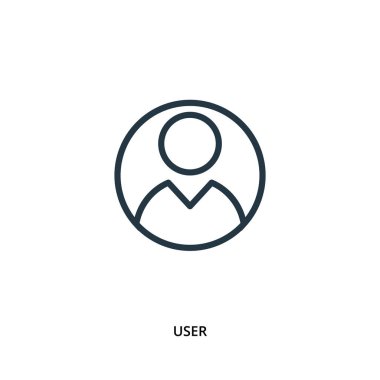 Kullanıcı simgesi vektör. Düz stil simgesi tasarım. UI. Vektör illustra