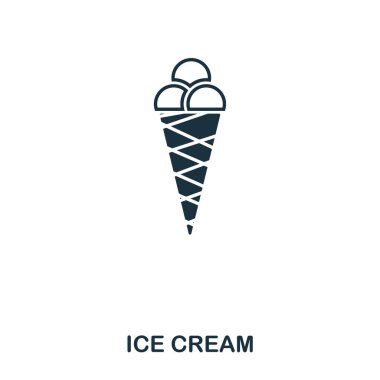 Basit anahat dondurma simgesi. Piksel mükemmel doğrusal eleman. Dondurma simgesi anahat tarzı mobil uygulaması, web kullanıcı arabirimi, kullanmak için yazdırma.