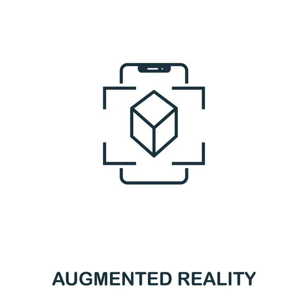 Augmented Reality icon. Mobile app, printing, web site icon. Simple element sing. Monochrome Augmented Reality icon illustration.