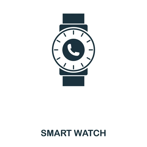 Ícone de relógio inteligente. Aplicativo móvel, impressão, ícone do site. Simples elemento cantar. Monocromático Smart Watch ícone ilustração . —  Vetores de Stock