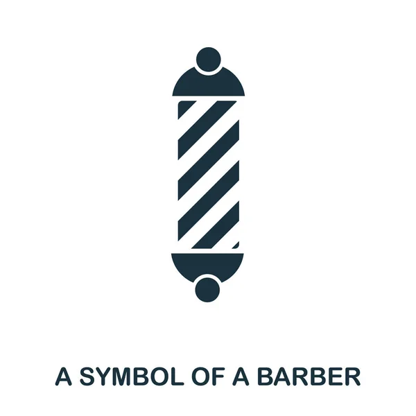 Symbol A Barber ikona. Plochý design ikony. UI. Ilustrace symbolu ikonou barber. Piktogram izolované na bílém. Připraven k použití v návrhu webové stránky, aplikace, software, tisk. — Stock fotografie