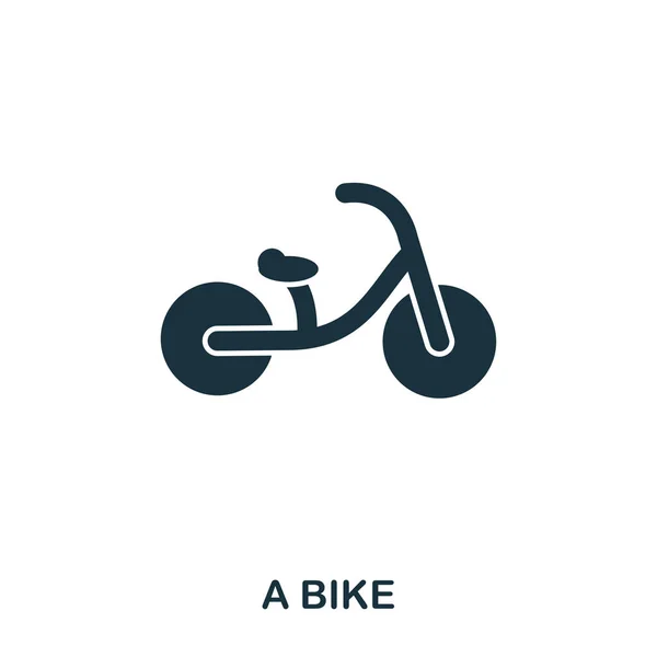 Het pictogram van een fiets. Mobiele apps, afdrukken en meer gebruik. Eenvoudig element met zingen. Zwart-wit A Bike pictogram illustratie. — Stockfoto