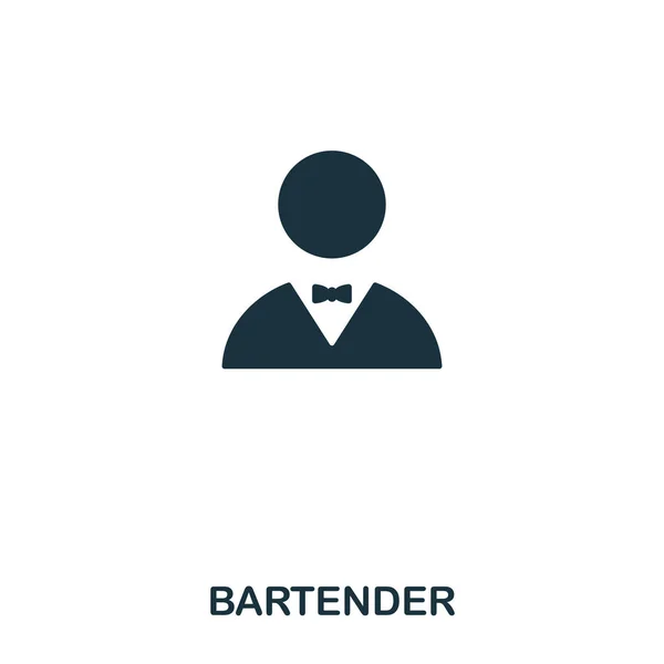 Bartender icon. Line style icon design. UI. Illustration of bartender icon. Pictogram isolated on white. Ready to use in web design, apps, software, print. — Stock Photo, Image