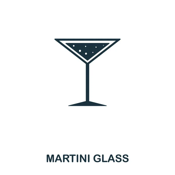 Martiniglas pictogram. Lijn stijl pictogram ontwerp. UI. Illustratie van martini glas icoon. Pictogram geïsoleerd op wit. Klaar voor gebruik in webdesign, apps, software, afdrukken. — Stockfoto