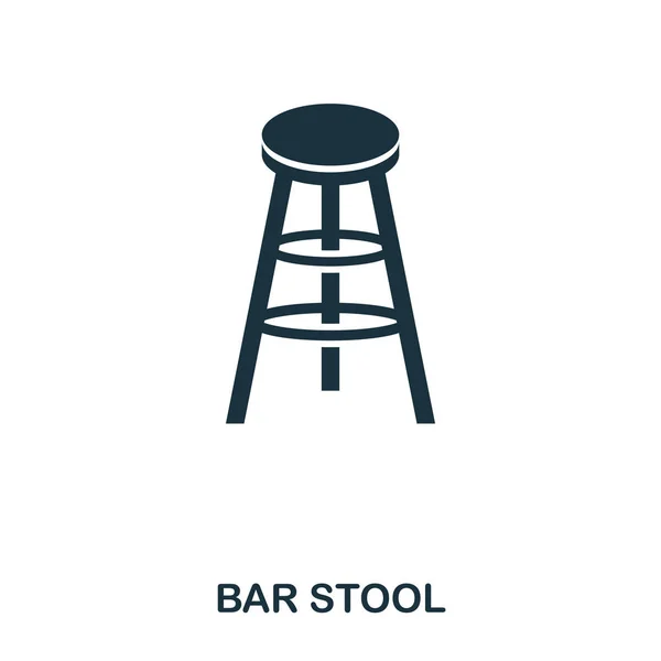 Bar Stool icon. Line style icon design. UI. Illustration of bar stool icon. Pictogram isolated on white. Ready to use in web design, apps, software, print. — Stock Photo, Image