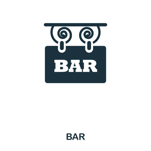 Bar pictogram. Lijn stijl pictogram ontwerp. UI. Illustratie van bar pictogram. Pictogram geïsoleerd op wit. Klaar voor gebruik in webdesign, apps, software, afdrukken. — Stockfoto
