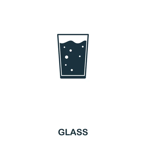 Glass icon. Line style icon design. UI. Illustration of glass icon. Pictogram isolated on white. Ready to use in web design, apps, software, print. — Stock Vector