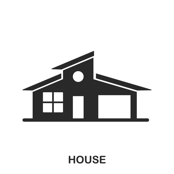 Icono de casa. Diseño de icono de estilo de línea. Interfaz. Ilustración del icono de la casa. Pictograma aislado en blanco. Listo para usar en diseño web, aplicaciones, software, impresión . —  Fotos de Stock