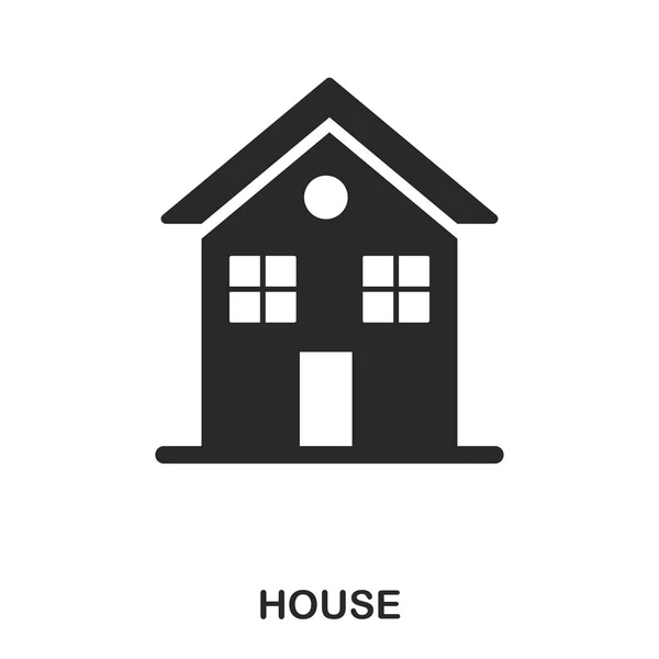 Hausikone Linie Stil Icon Design Illustration Von Haus Ikone Piktogramm — Stockvektor