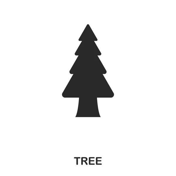 Icono del árbol. Diseño de icono de estilo de línea. Interfaz. Ilustración del icono del árbol. Pictograma aislado en blanco. Listo para usar en diseño web, aplicaciones, software, impresión . — Vector de stock