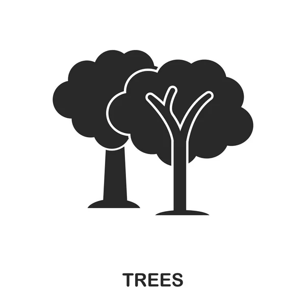 Icône arbre. Conception d'icône de style ligne. L'assurance chômage. Illustration de l'icône de l'arbre. Pictogramme isolé sur blanc. Prêt à l'emploi dans la conception web, applications, logiciels, impression . — Image vectorielle