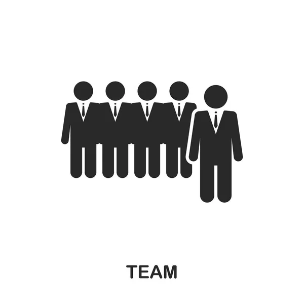 Teamsymbol. Linie Stil-Icon-Design. ui. Illustration der Team-Ikone. Piktogramm auf weiß isoliert. einsatzbereit in Webdesign, Apps, Software, Print. — Stockvektor