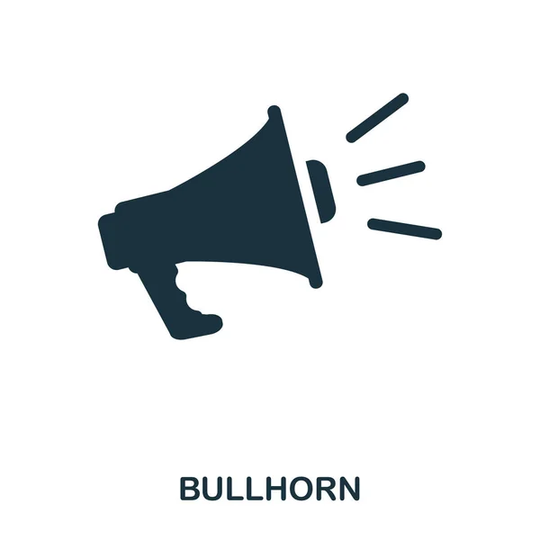 Bullhorn icon. Line style icon design. UI. Illustration of bullhorn icon. Pictogram isolated on white. Ready to use in web design, apps, software, print. — Stock Photo, Image