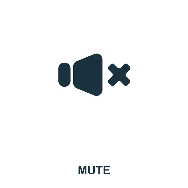 Mute icon. Line style icon design. UI. Illustration of mute icon. Pictogram isolated on white. Ready to use in web design, apps, software, print.