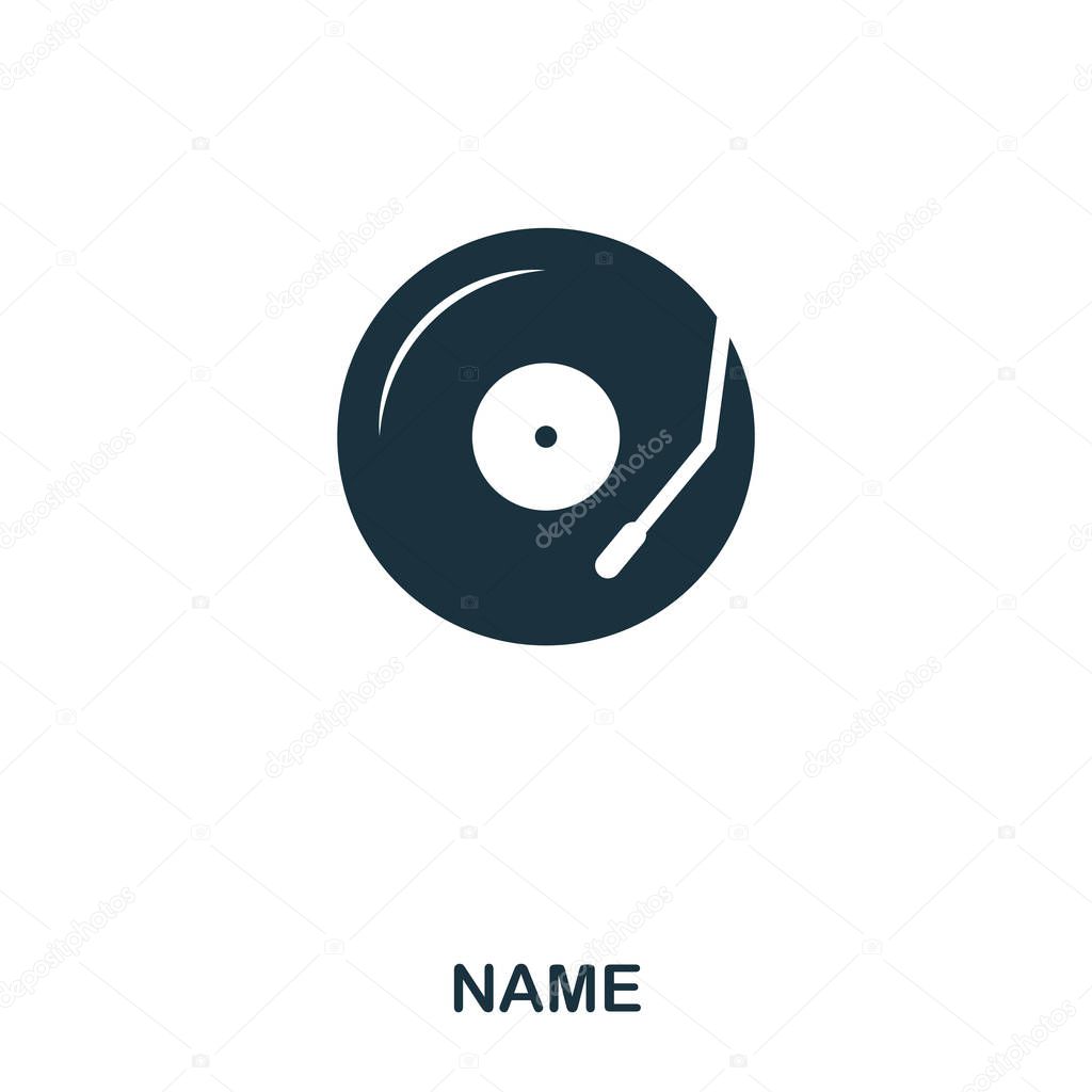 Vinyl icon. Line style icon design. UI. Illustration of vinyl icon. Pictogram isolated on white. Ready to use in web design, apps, software, print