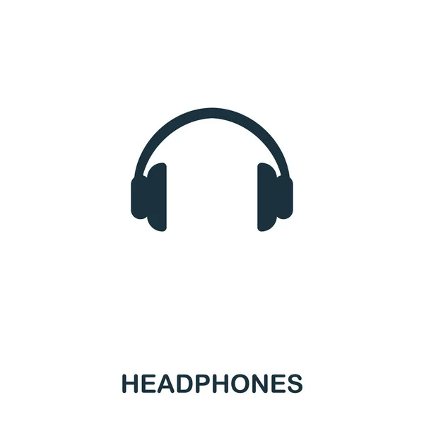 Headphones icon. Line style icon design. UI. Illustration of headphones icon. Pictogram isolated on white. Ready to use in web design, apps, software, print. — Stock Vector