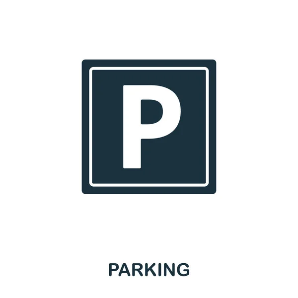 Parking icon. Line style icon design. UI. Illustration of parking icon. Pictogram isolated on white. Ready to use in web design, apps, software, print. — Stock Photo, Image