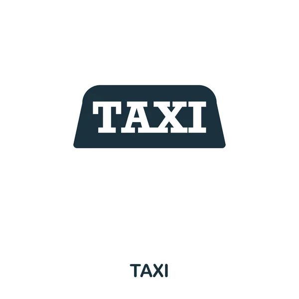 Taxi icon. Line style icon design. UI. Illustration of taxi icon. Pictogram isolated on white. Ready to use in web design, apps, software, print. — Stock Vector