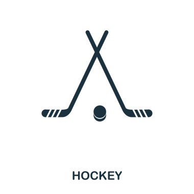 Hokey simgesi. Sigorta primi stil simgesi tasarım. UI. Hokey simgesi Illustration. Beyaz izole piktogram. Web tasarımında kullanıma hazır, apps, yazılım, yazdırma.