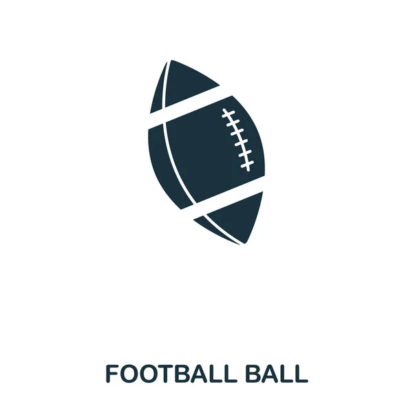 Football Ball icon. Premium style icon design. UI. Illustration of football ball icon. Pictogram isolated on white. Ready to use in web design, apps, software, print. — Stock Photo, Image