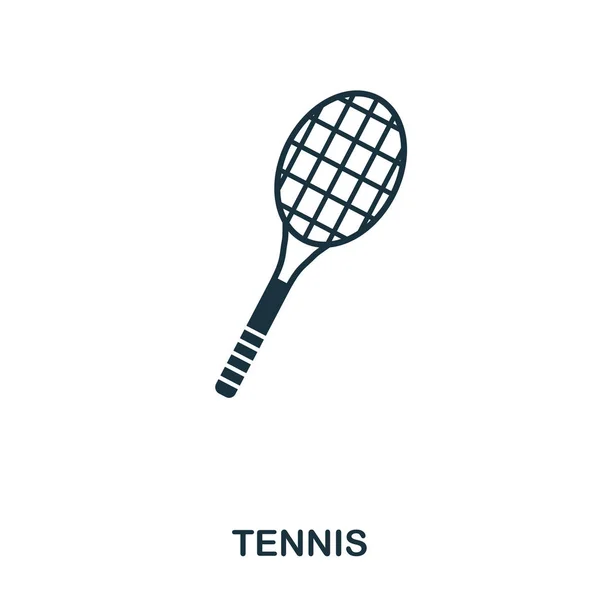 Tennis icon. Premium style icon design. UI. Illustration of tennis icon. Pictogram isolated on white. Ready to use in web design, apps, software, print. — Stock Photo, Image