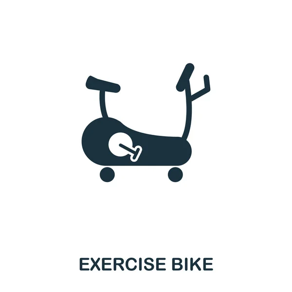 Exercise Bike icon. Premium style icon design. UI. Illustration of exercise bike icon. Pictogram isolated on white. Ready to use in web design, apps, software, print. — Stock Photo, Image