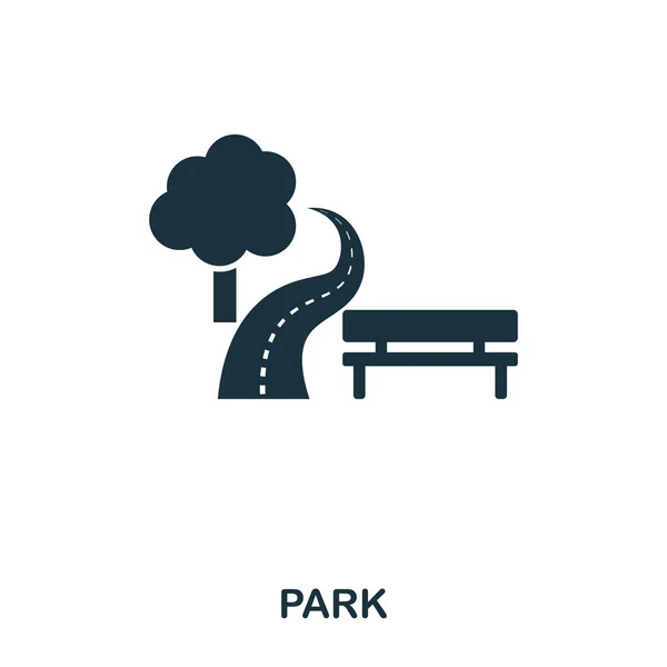 Park creative icon. Simple element illustration. Park concept symbol design from real estate collection. Can be used for web, mobile and print. web design, apps, software, print. — Stock Vector