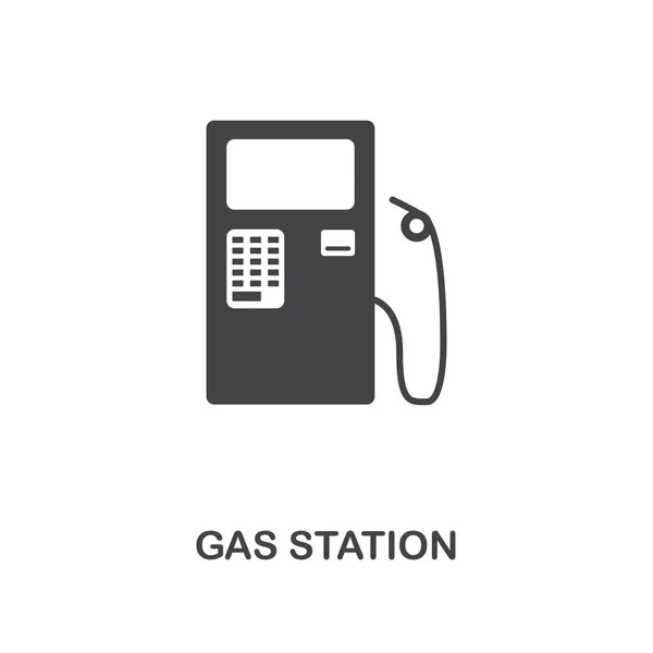 Gas Station creative icon. Simple element illustration. Gas Station concept symbol design from car parts collection. Can be used for web, mobile, web design, apps, software, print. — Stock Photo, Image