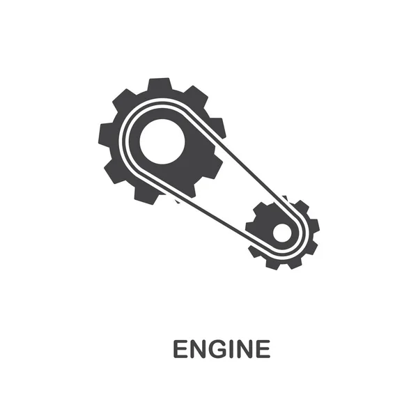 Icona creativa del motore. Illustrazione semplice elemento. Progettazione di simbolo di concetto del motore dalla collezione delle parti dell'automobile. Può essere utilizzato per web, mobile, web design, applicazioni, software, stampa . — Vettoriale Stock