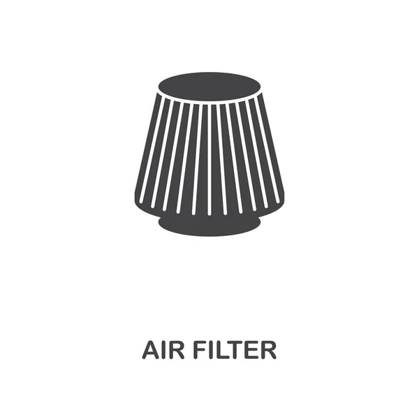 Air szűrő kreatív ikon. Egyszerű elem illusztráció. A levegő szűrő szimbólum koncepcióterv a autó alkatrészek-gyűjteményből. Lehet használni a web, mobil, web design, apps, szoftver, nyomtatás. — Stock Vector