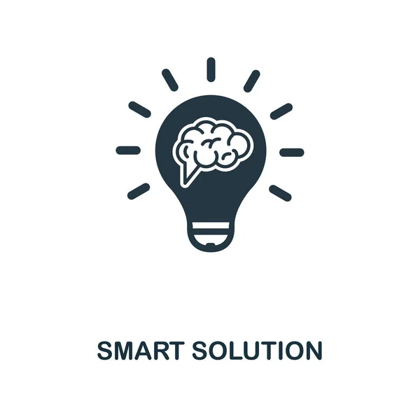 Smart Solution icona creativa. Illustrazione semplice elemento. Smart Solution concept symbol design della collezione di educazione online. Oggetti per dispositivi mobili, web design, applicazioni, software, stampa . — Vettoriale Stock