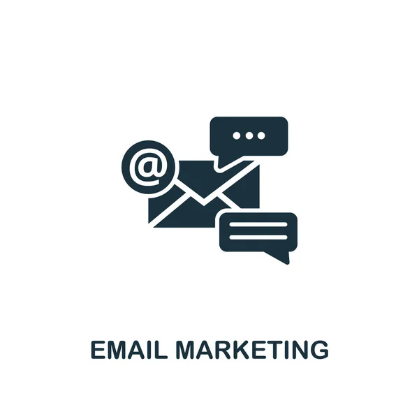 E-mail Marketing ikona kreatywnych. Prosty element ilustracja. E-mail marketingu symbol koncepcja z kolekcji marketingu online. Do wykorzystania w projektowaniu stron internetowych, aplikacji, oprogramowania, drukowanie. — Wektor stockowy