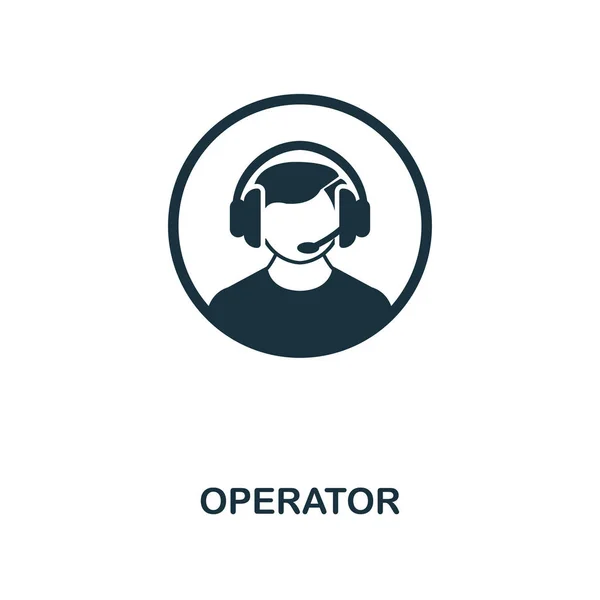 Operator Creative Icon Simple Element Illustration Operator Concept Symbol Design — Stock Photo, Image